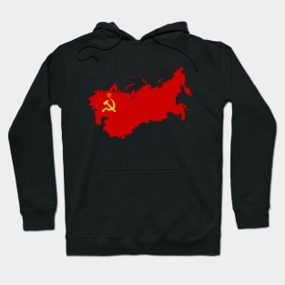 Soviet Union Flag Map Hoodie